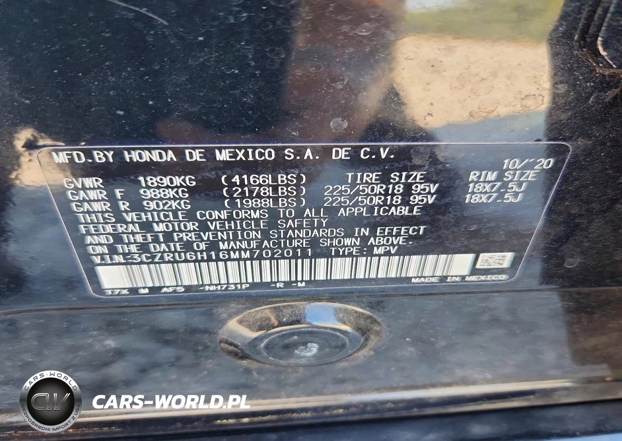 2021 Honda Hr-V Sport VIN:3CZRU6H16MM702011 - 13