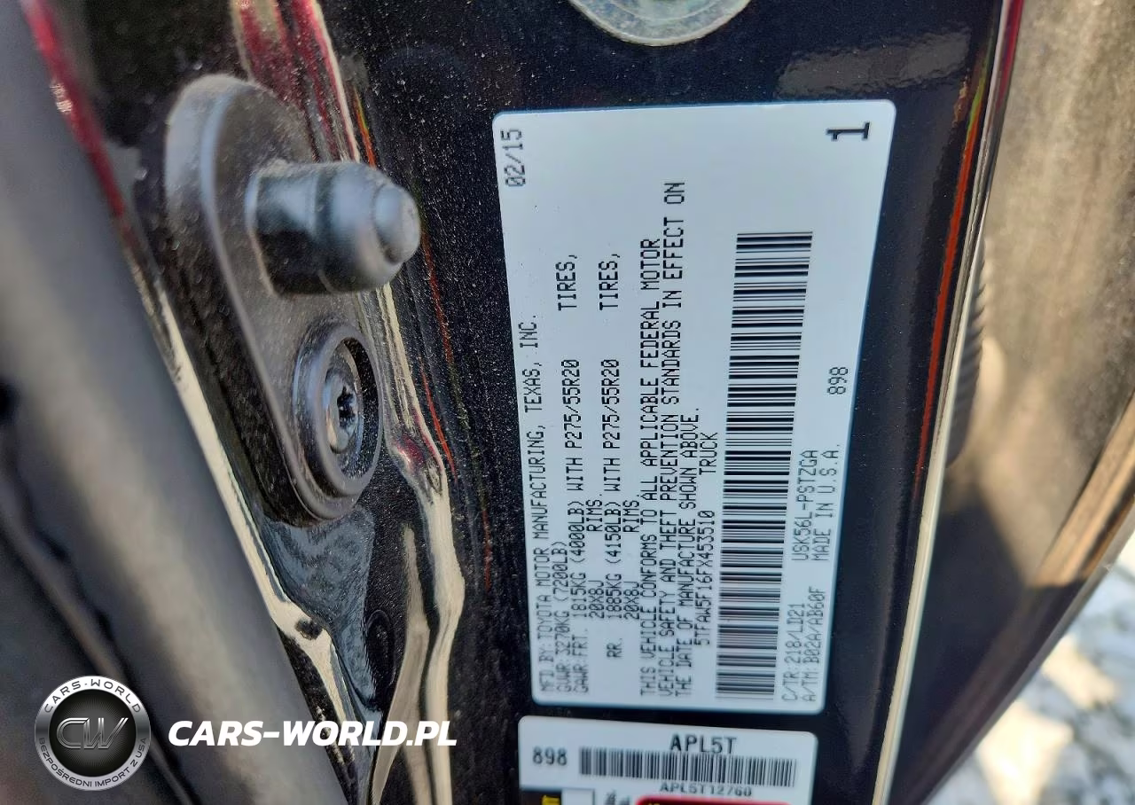 2015 Toyota Tundra 1794 Edition VIN:5TFAW5F16FX453510 - 12