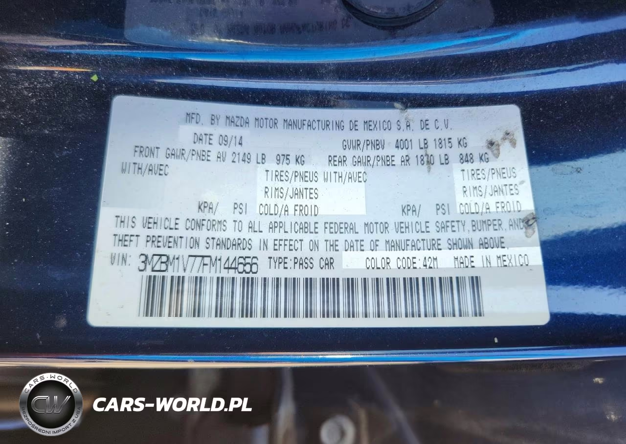 2015 Mazda 3 Touring VIN:3MZBM1V77FM144656 - 12