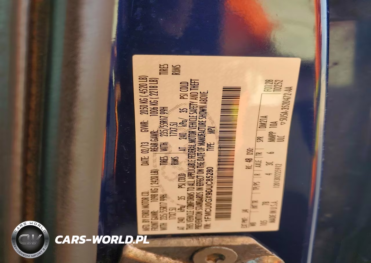 2013 Ford Escape Se VIN:1FMCU0GX9DUC85280 - 13