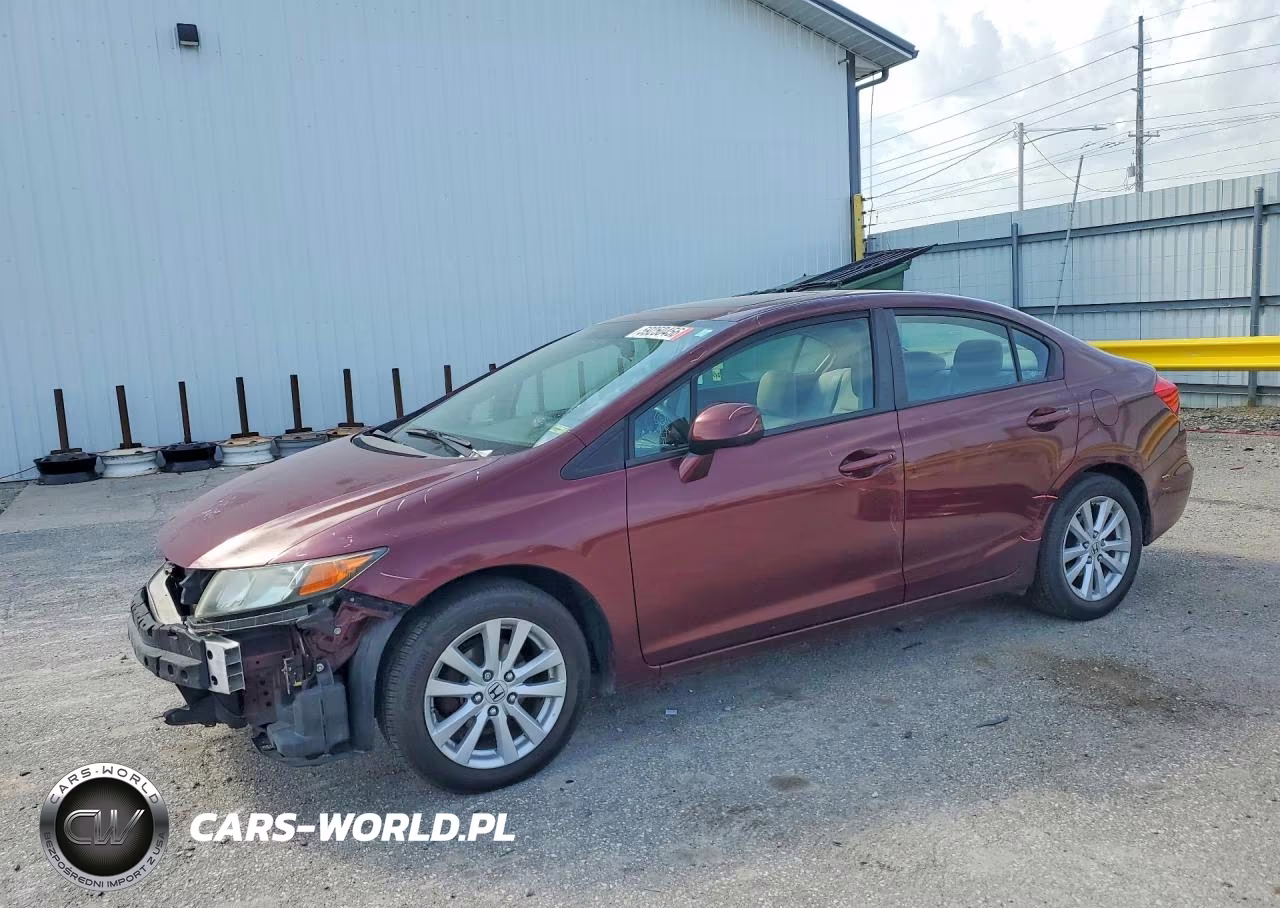 2012 Honda Civic Ex VIN:2HGFB2F84CH537243 - 1