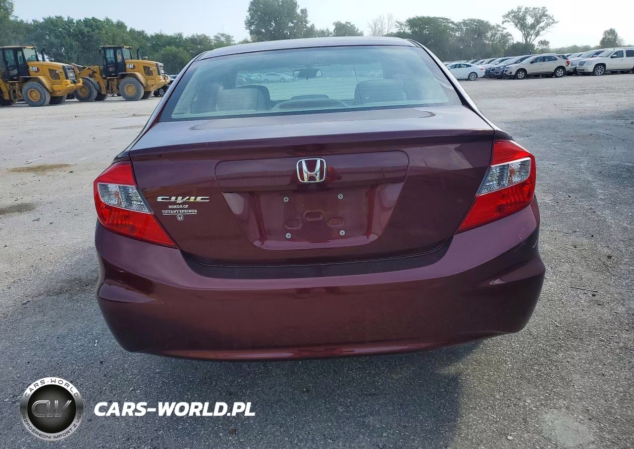 2012 Honda Civic Ex VIN:2HGFB2F84CH537243 - 6