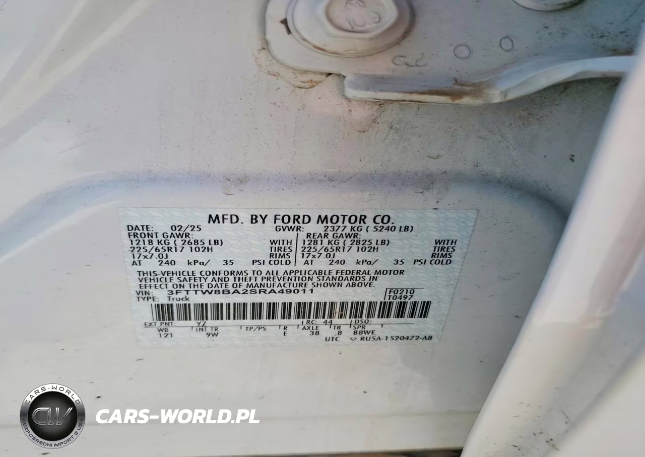2025 Ford Maverick Xl VIN:3FTTW8BA2SRA49011 - 12