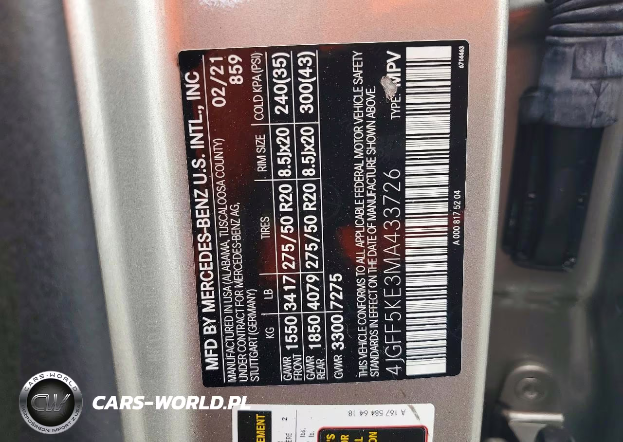2021 Mercedes-Benz Gls 450 4Matic VIN:4JGFF5KE3MA433726 - 14