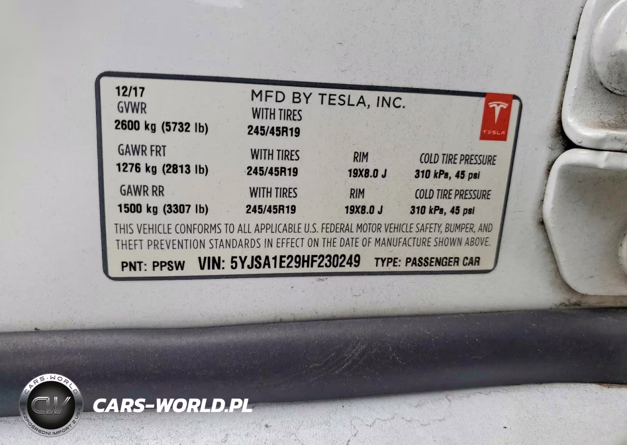2017 Tesla Model S VIN:5YJSA1E29HF230249 - 13