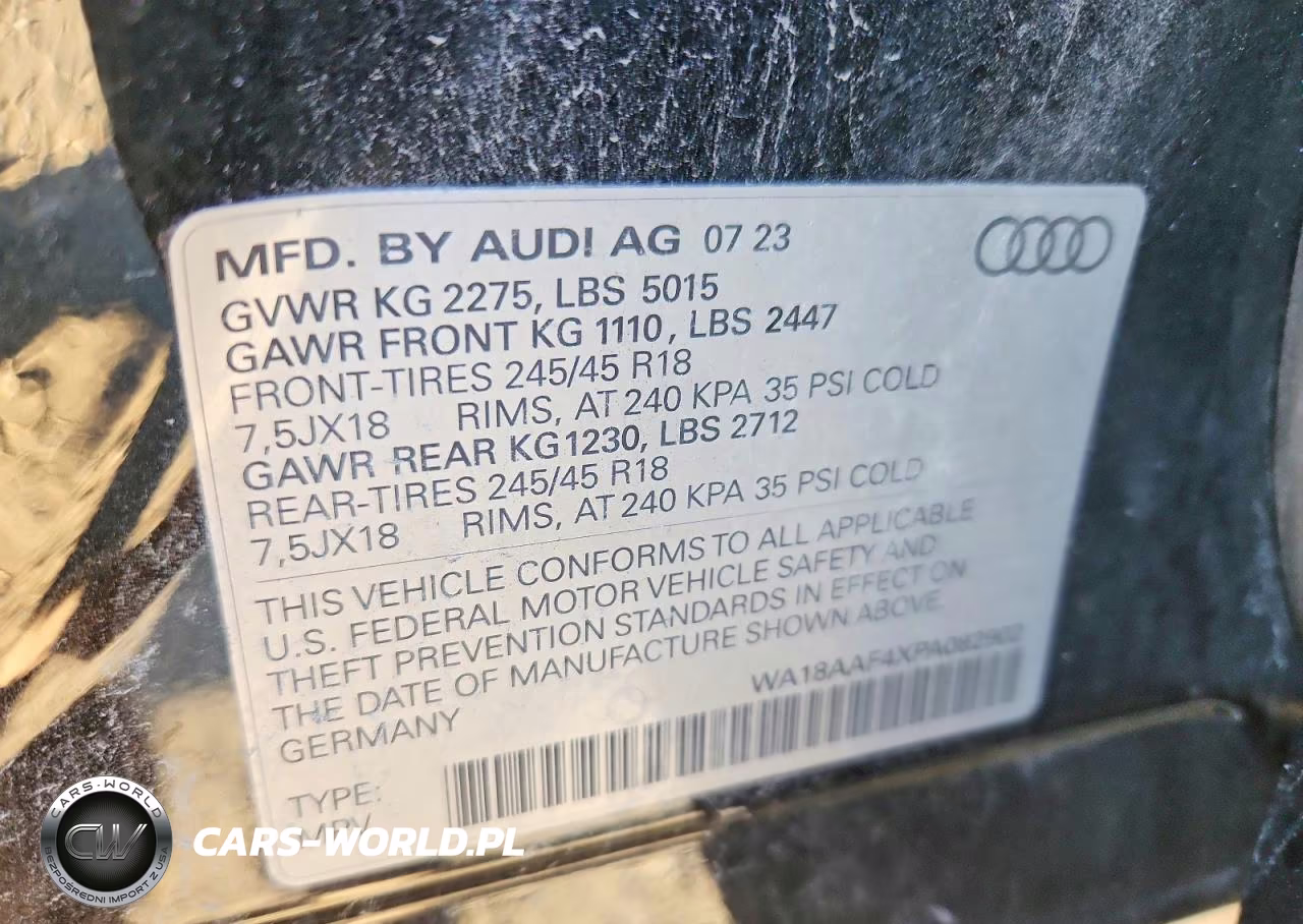 2023 Audi A4 Allroad Premium Plus VIN:WA18AAF4XPA082902 - 13