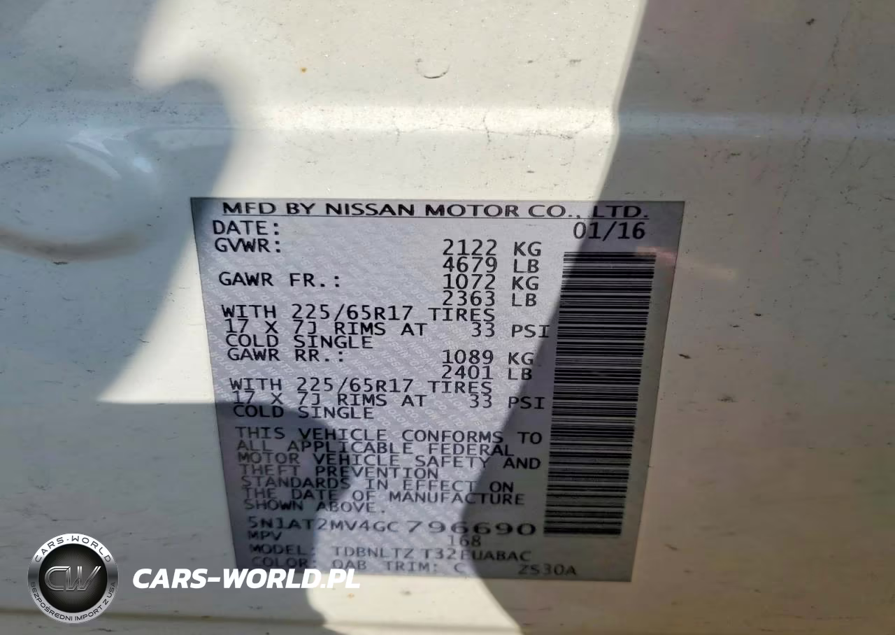2016 Nissan Rogue Sv VIN:5N1AT2MV4GC796690 - 14