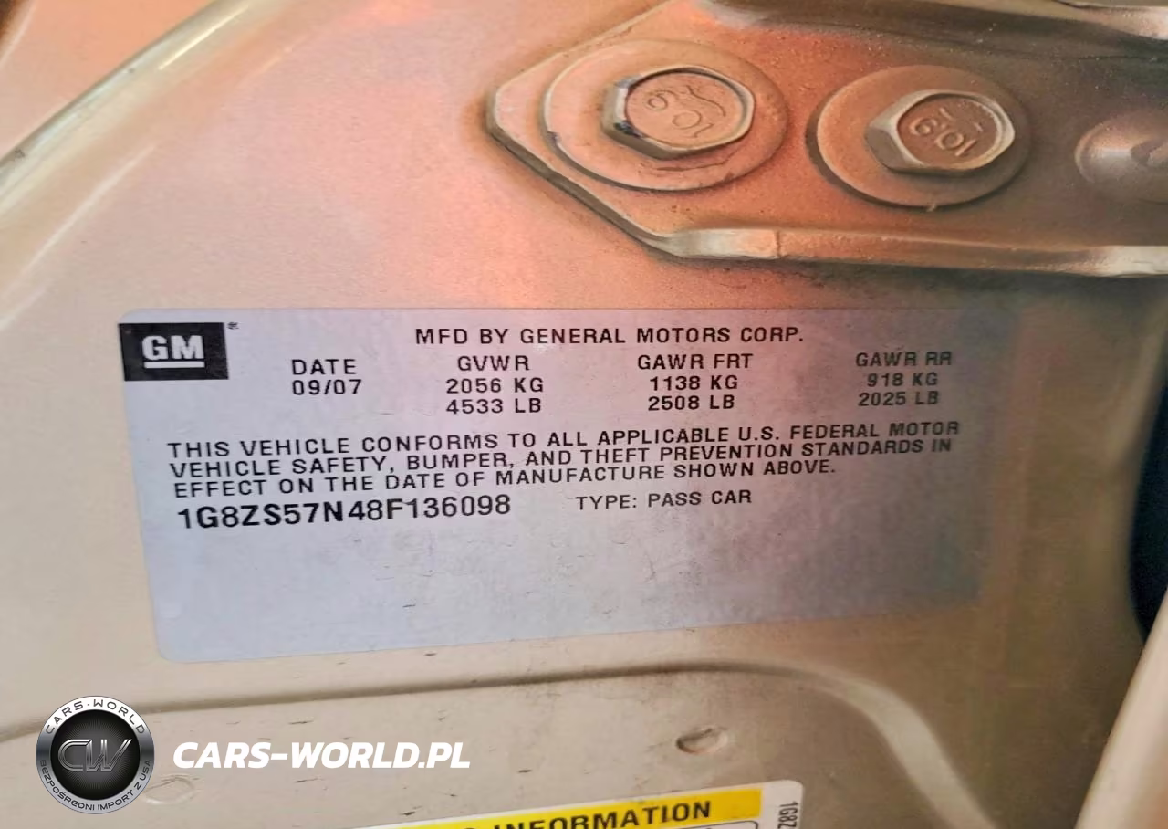 2008 Saturn Aura Xe VIN:1G8ZS57N48F136098 - 12