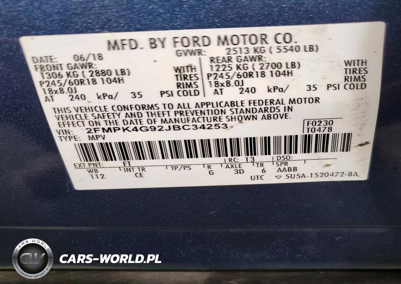 2018 Ford Edge Se VIN:2FMPK4G92JBC34253 - 13