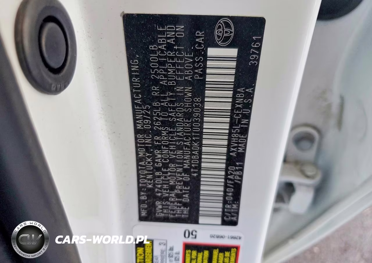 2026 Toyota Camry Le VIN:4T1DBADK1TU039038 - 13