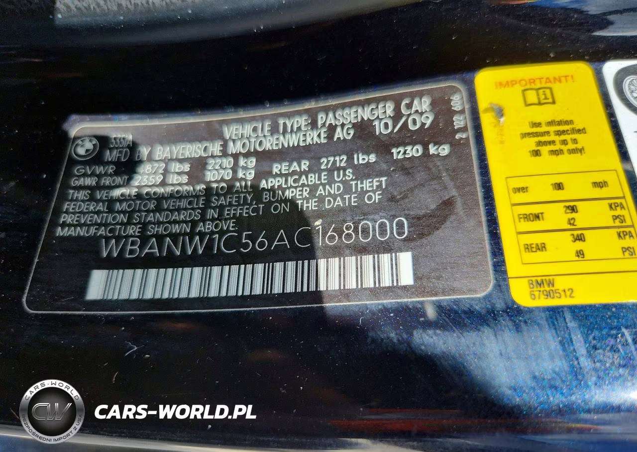 2010 BMW 535I VIN:WBANW1C56AC168000 - 12