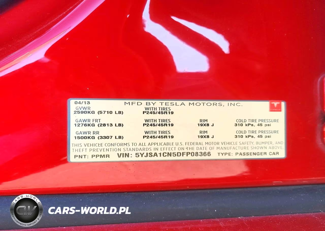 2013 Tesla Model S VIN:5YJSA1CN5DFP08366 - 13