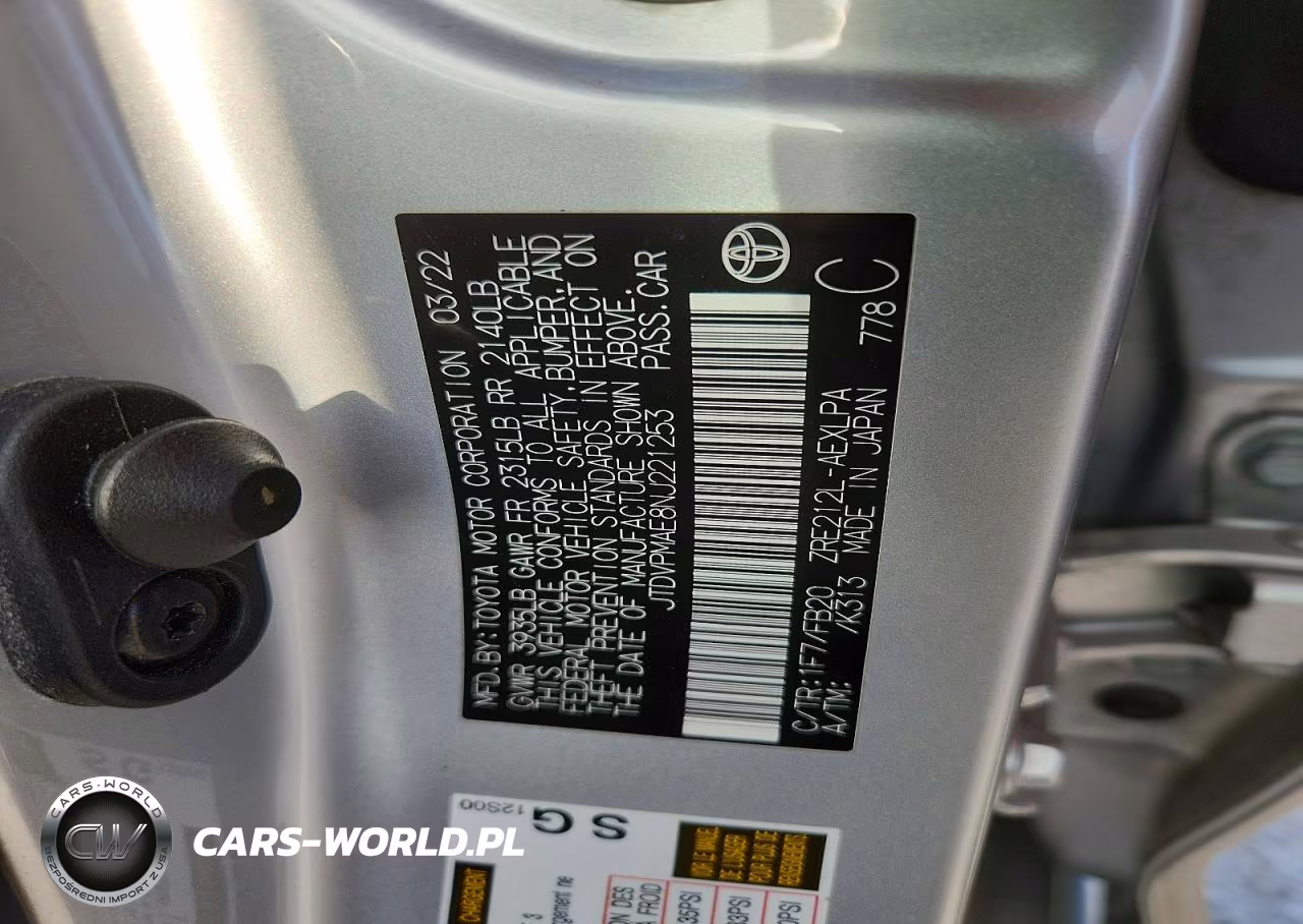 2022 Toyota Corolla Le VIN:JTDVPMAE8NJ221253 - 12