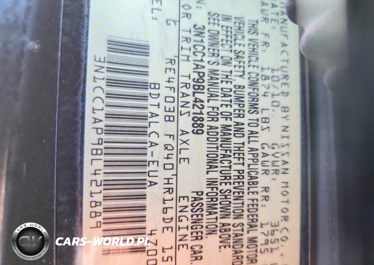 2011 Nissan Versa 1.6 Base VIN:3N1CC1AP9BL421889 - 12