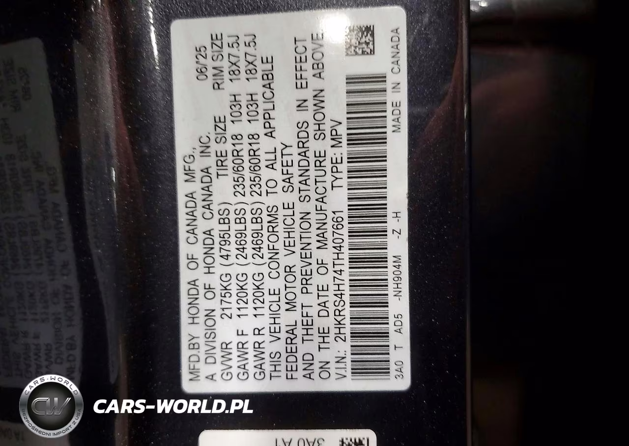 2026 Honda Cr-V Exl VIN:2HKRS4H74TH407661 - 13