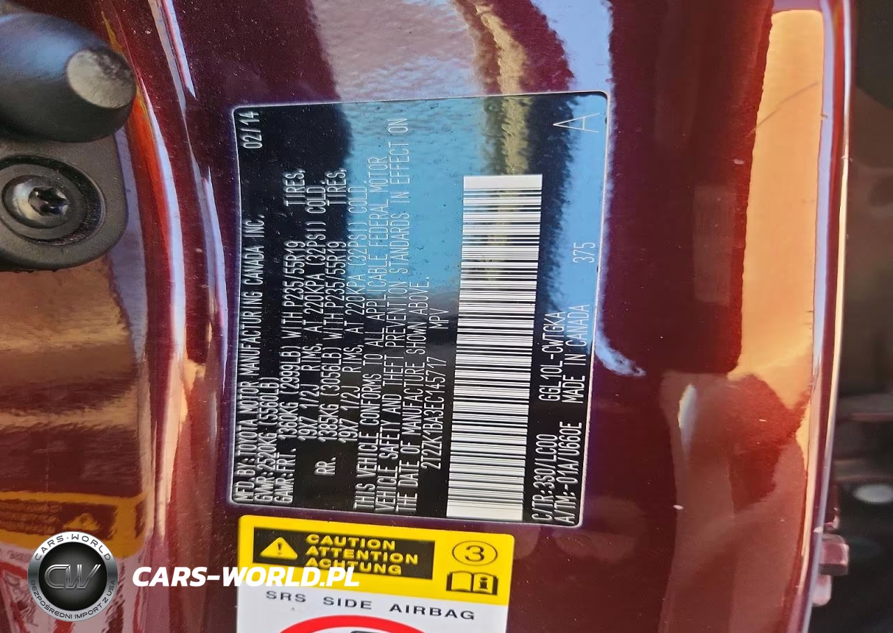 2014 Lexus Rx 350 Base VIN:2T2ZK1BA3EC145717 - 13