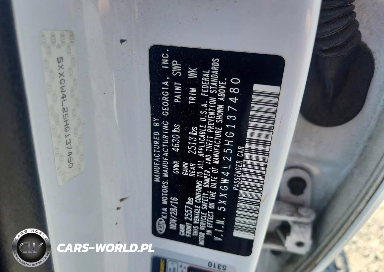 2017 Kia Optima Sx VIN:5XXGW4L25HG137480 - 12