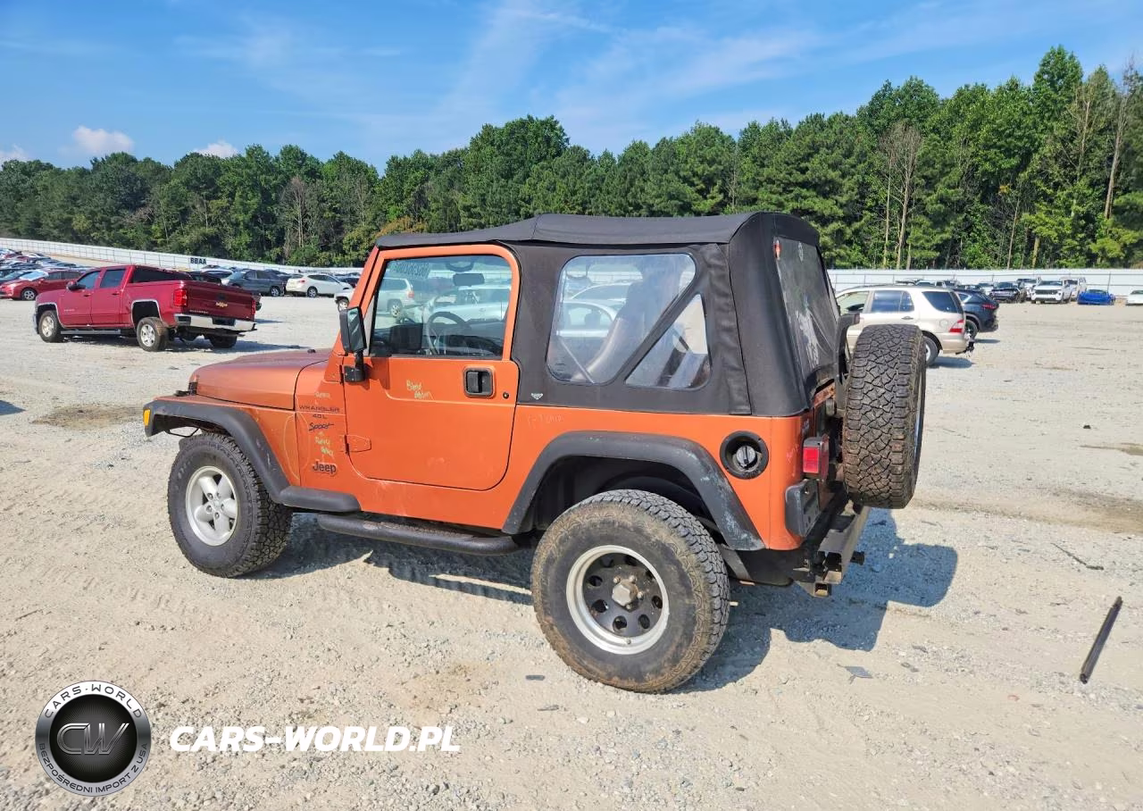 2000 Jeep Wrangler - Tj Sport VIN:1J4FA49S7YP792244 - 2