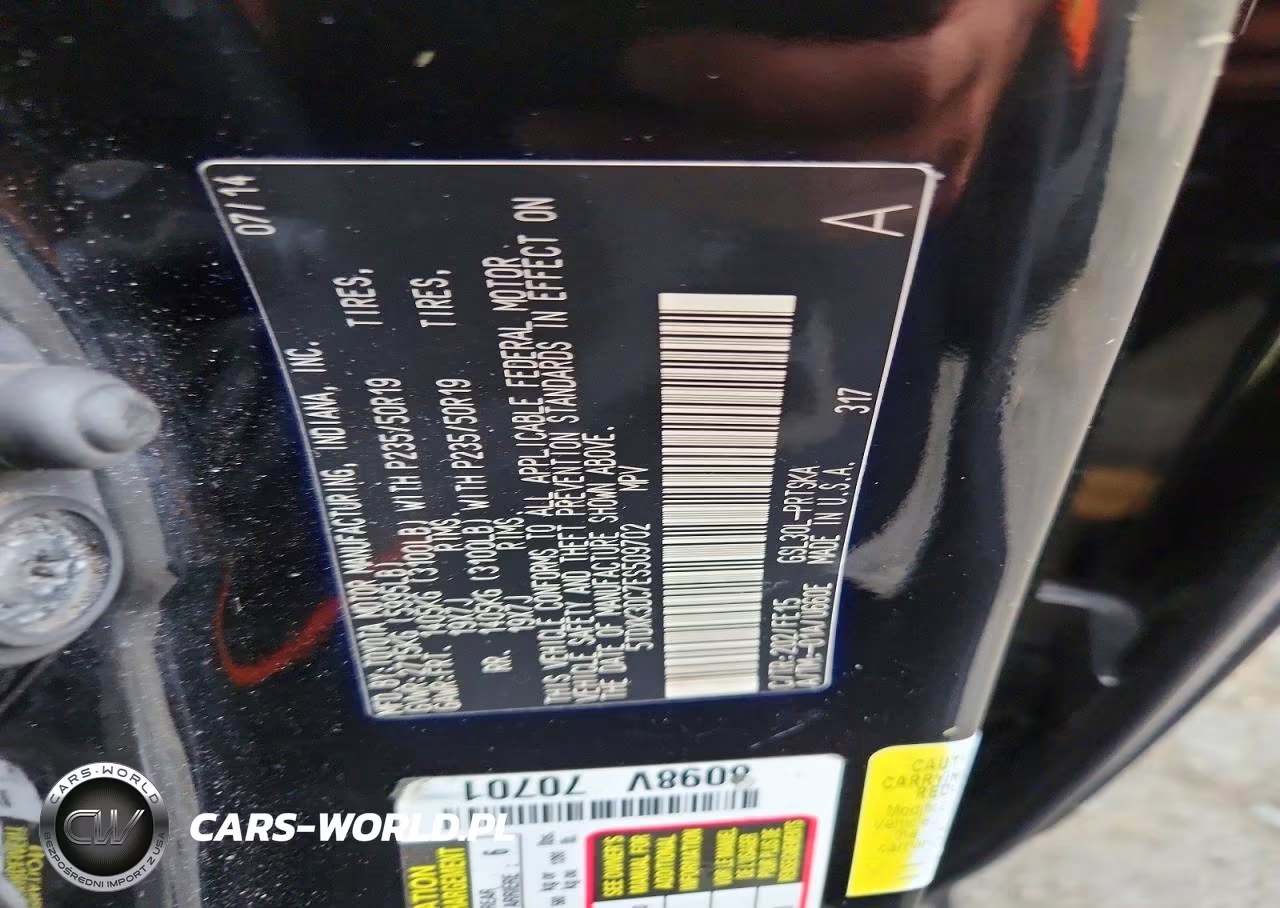 2014 Toyota Sienna Sport VIN:5TDXK3DC7ES509702 - 13