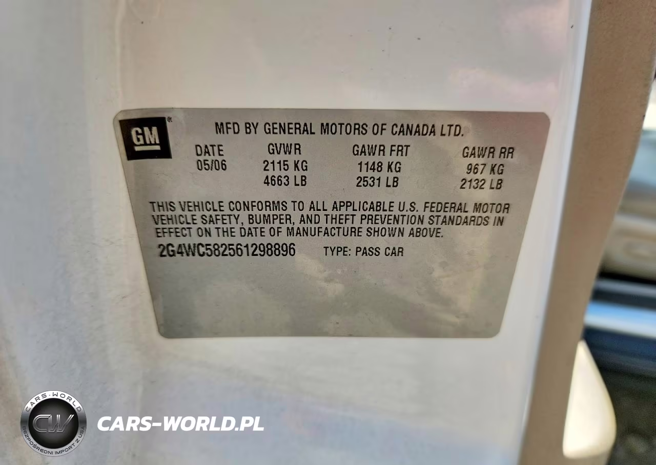 2006 Buick Lacrosse Cx VIN:2G4WC582561298896 - 12