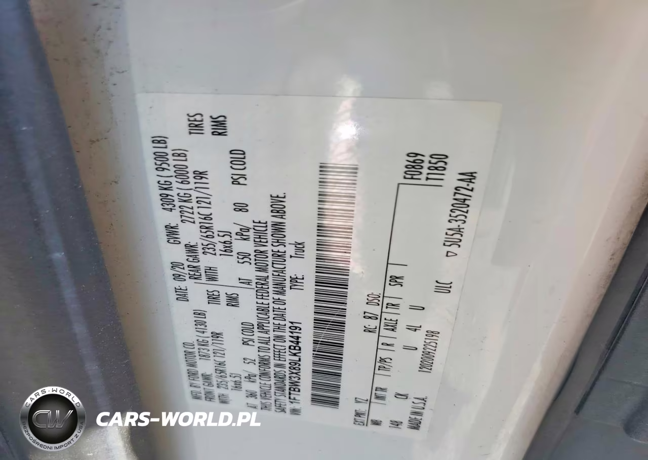 2020 Ford Transit 350 Delivery Van VIN:1FTBW3X89LKB44191 - 13