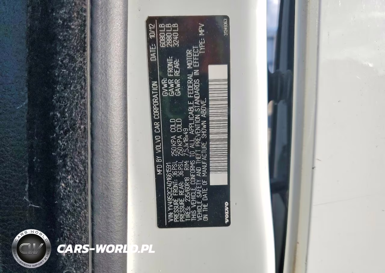 2013 Volvo Xc90 3.2 VIN:YV4952CZ4D1661591 - 13