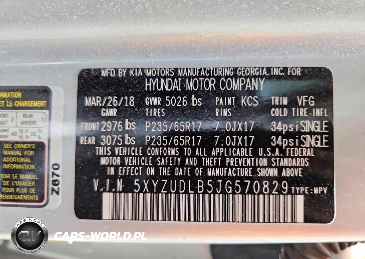 2018 Hyundai Santa Fe Sport 2.4L VIN:5XYZUDLB5JG570829 - 14