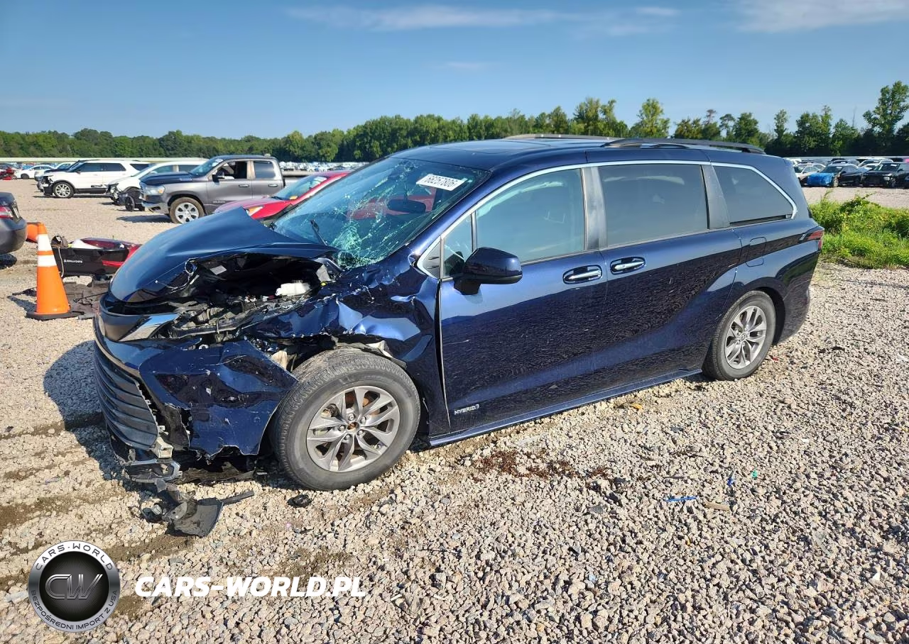 2021 Toyota Sienna Xle VIN:5TDYRKEC8MS035783 - 1