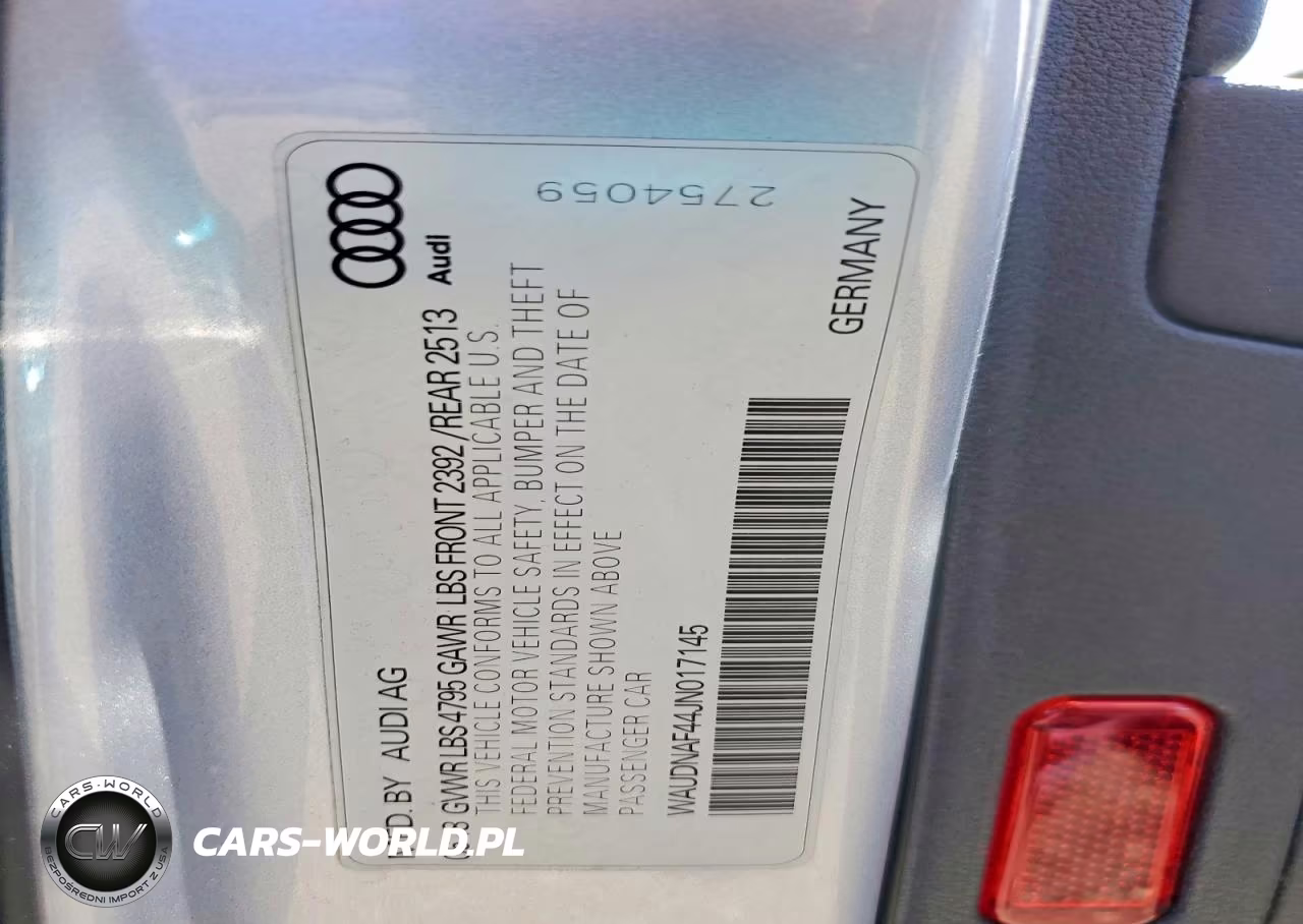 2018 Audi A4 Premium VIN:WAUDNAF44JN017145 - 12