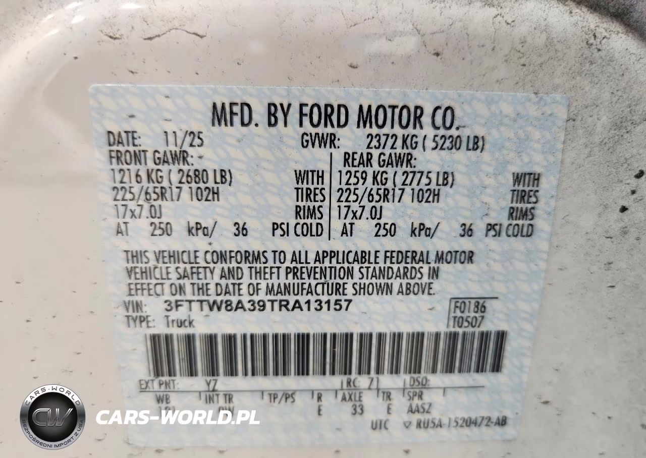 2026 Ford Maverick Xl VIN:3FTTW8A39TRA13157 - 12