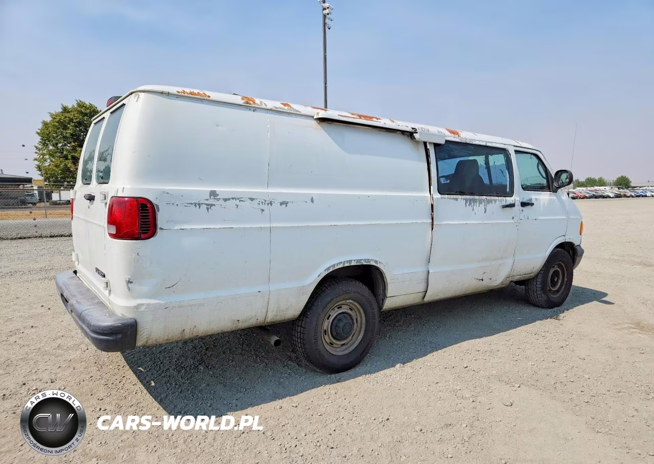 2000 Dodge Ram Wagon Delivery Van VIN:2B7LB31Z21K538799 - 3