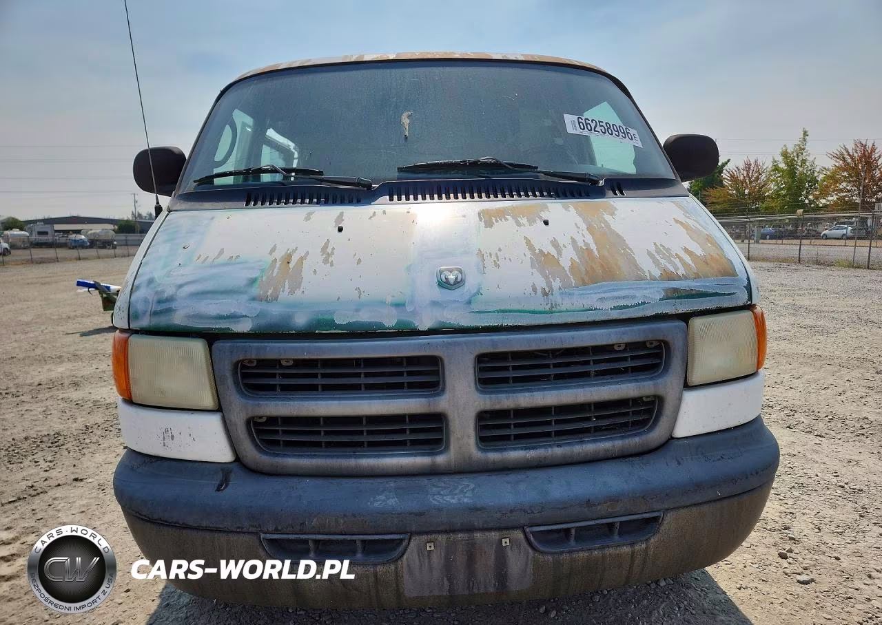 2000 Dodge Ram Wagon Delivery Van VIN:2B7LB31Z21K538799 - 5