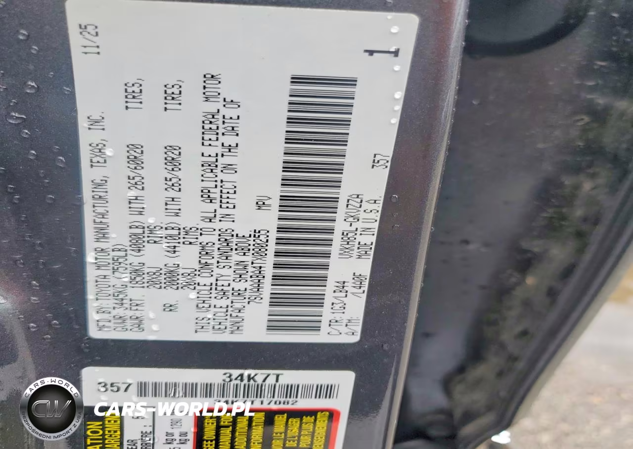 2026 Toyota Sequoia 1794 Edition VIN:7SVAAABA4TX080255 - 12