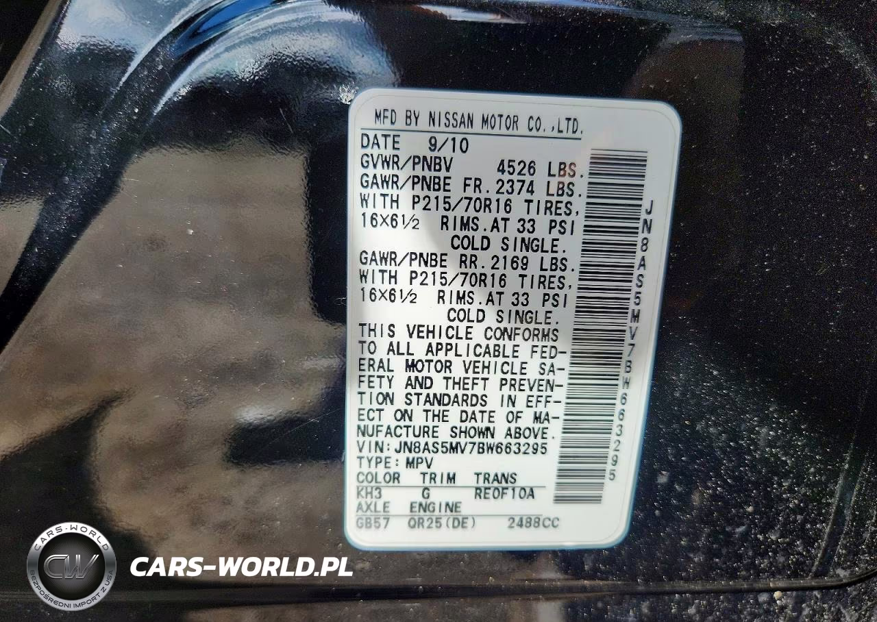 2011 Nissan Rogue S VIN:JN8AS5MV7BW663295 - 14