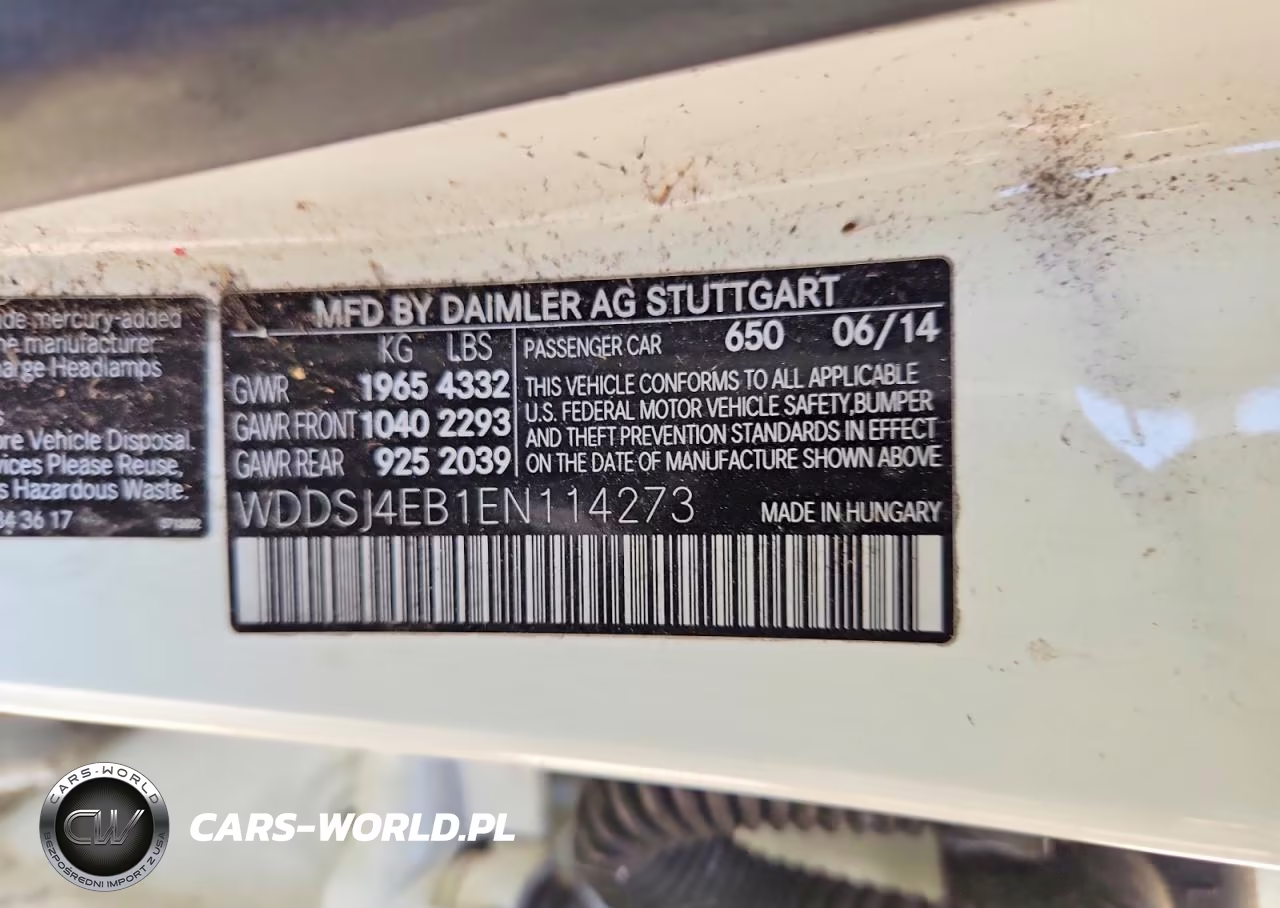 2014 Mercedes-Benz Cla 250 VIN:WDDSJ4EB1EN114273 - 12