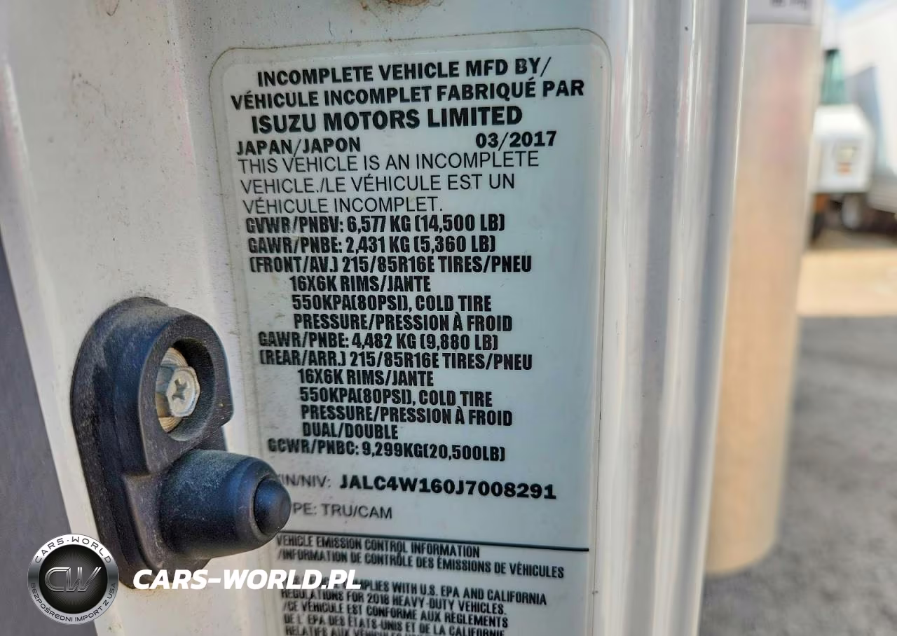 2018 Isuzu Npr Hd Box Truck VIN:JALC4W160J7008291 - 13