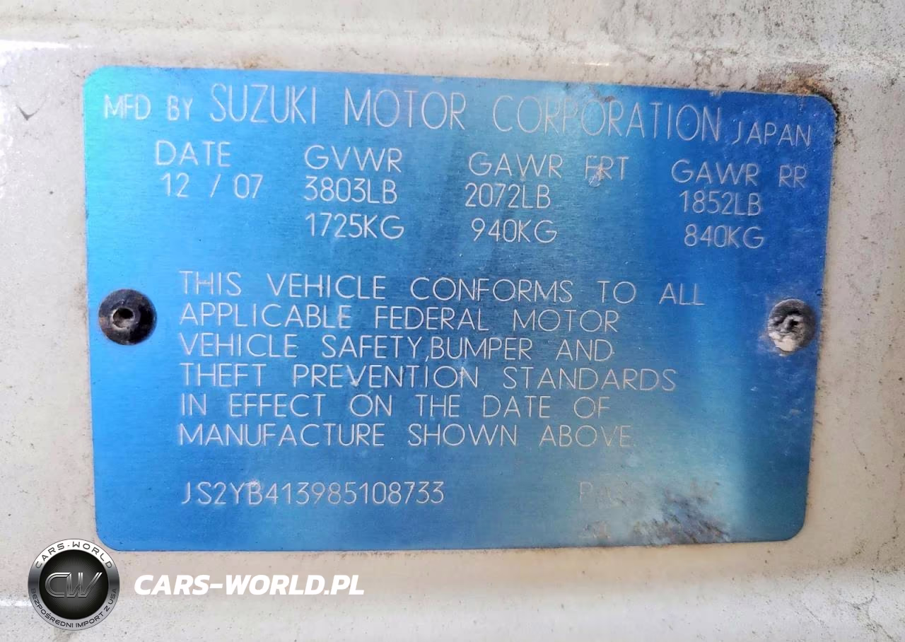 2008 Suzuki Sx4 Base VIN:JS2YB413985108733 - 12