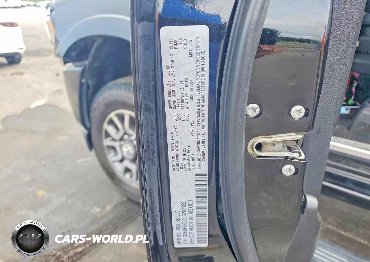 2020 Ram 2500 Longhorn VIN:3C6UR5GL2LG287126 - 12