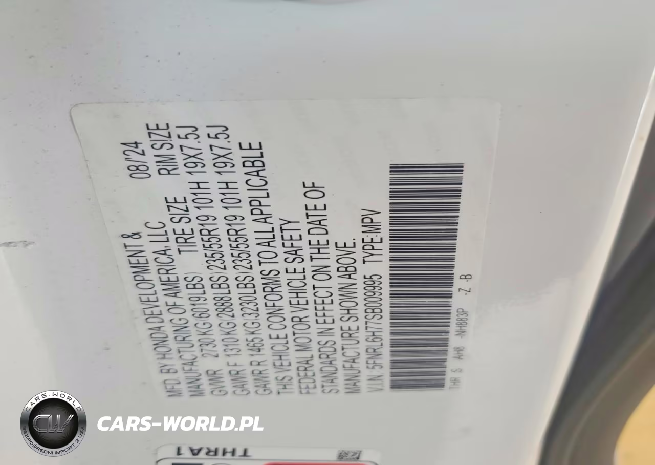 2025 Honda Odyssey Sport-L VIN:5FNRL6H77SB009995 - 13