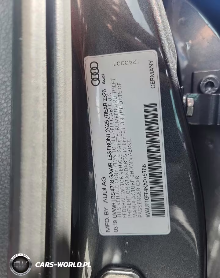 2019 Audi S3 Prestige VIN:WAUF1GFF4KA079758 - 12