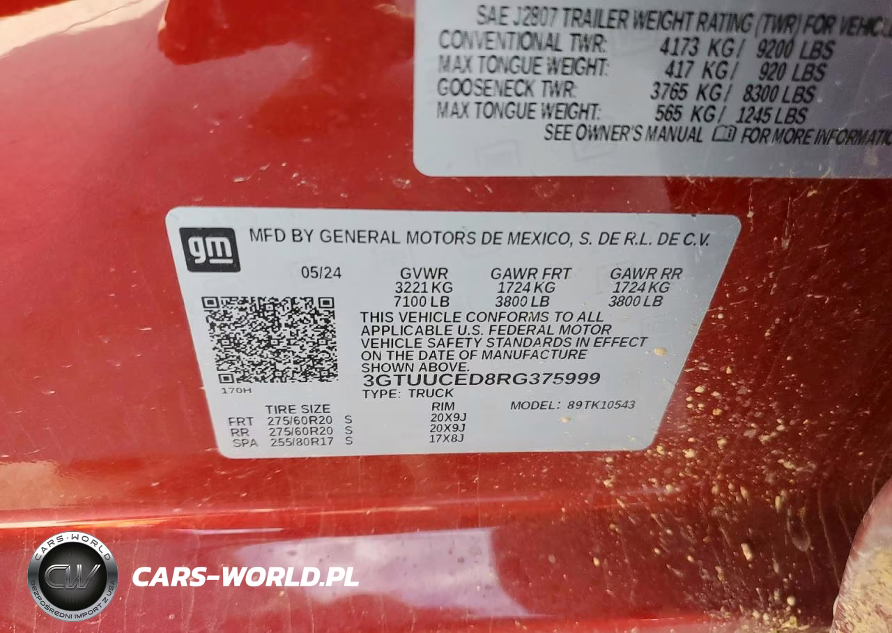 2024 GMC Sierra K1500 Elevation VIN:3GTUUCED8RG375999 - 12