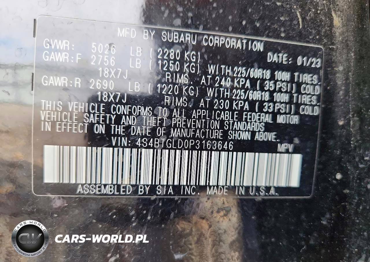 2023 Subaru Outback Onyx Edition Xt VIN:4S4BTGLD0P3163646 - 12