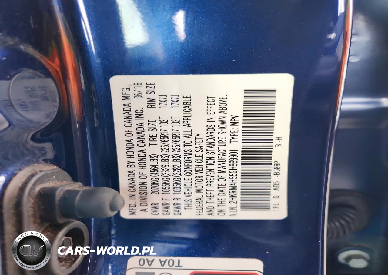 2016 Honda Cr-V Ex VIN:2HKRM4H55GH669901 - 14