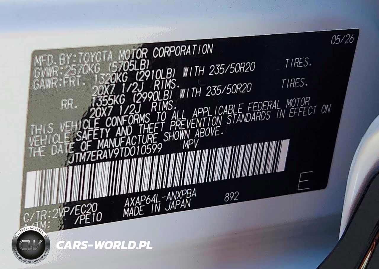 2026 Toyota Rav4 Plug-In Hybrid Xse VIN:JTM7ERAV9TD010599 - 14