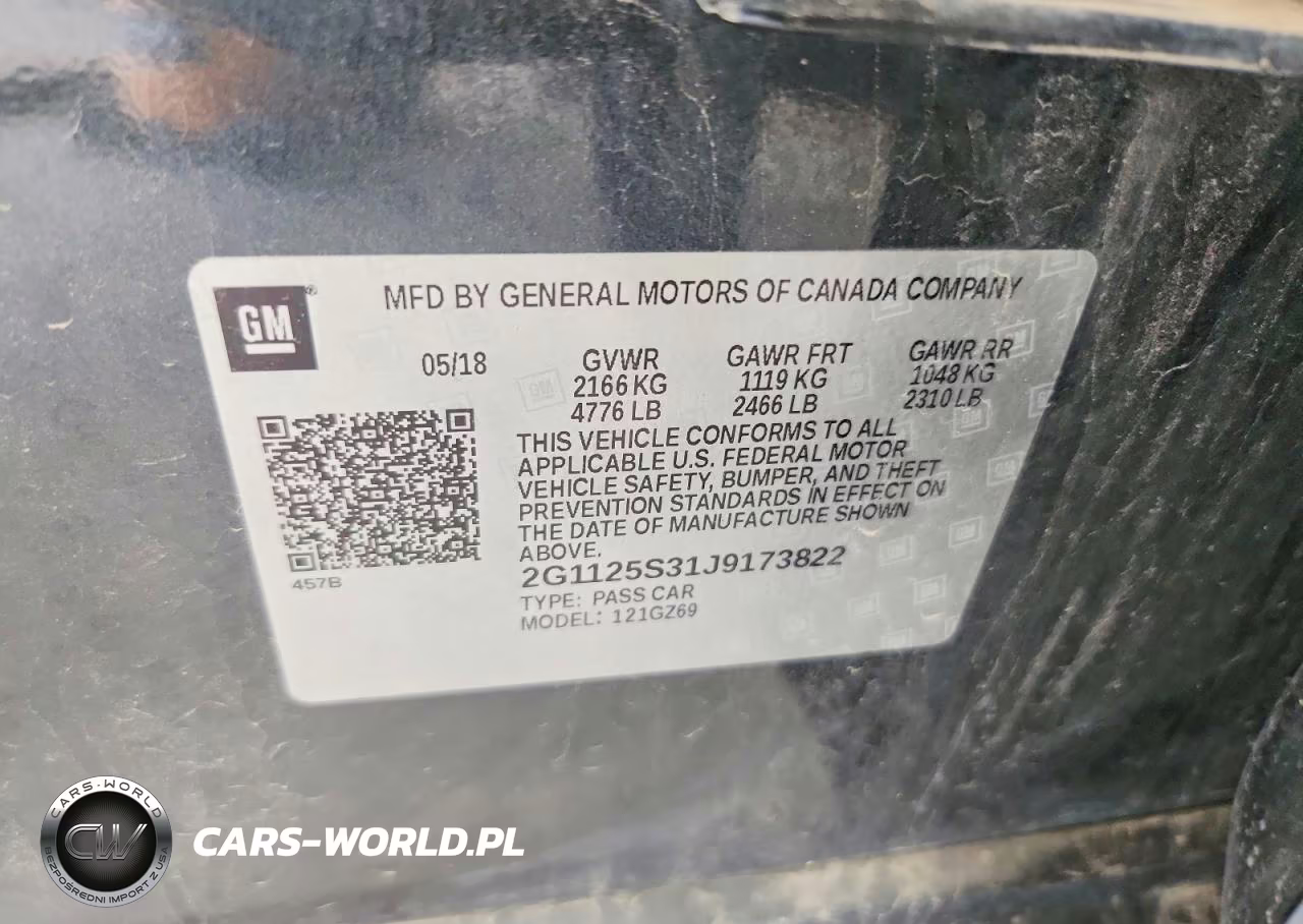 2018 Chevrolet Impala Premier VIN:2G1125S31J9173822 - 12