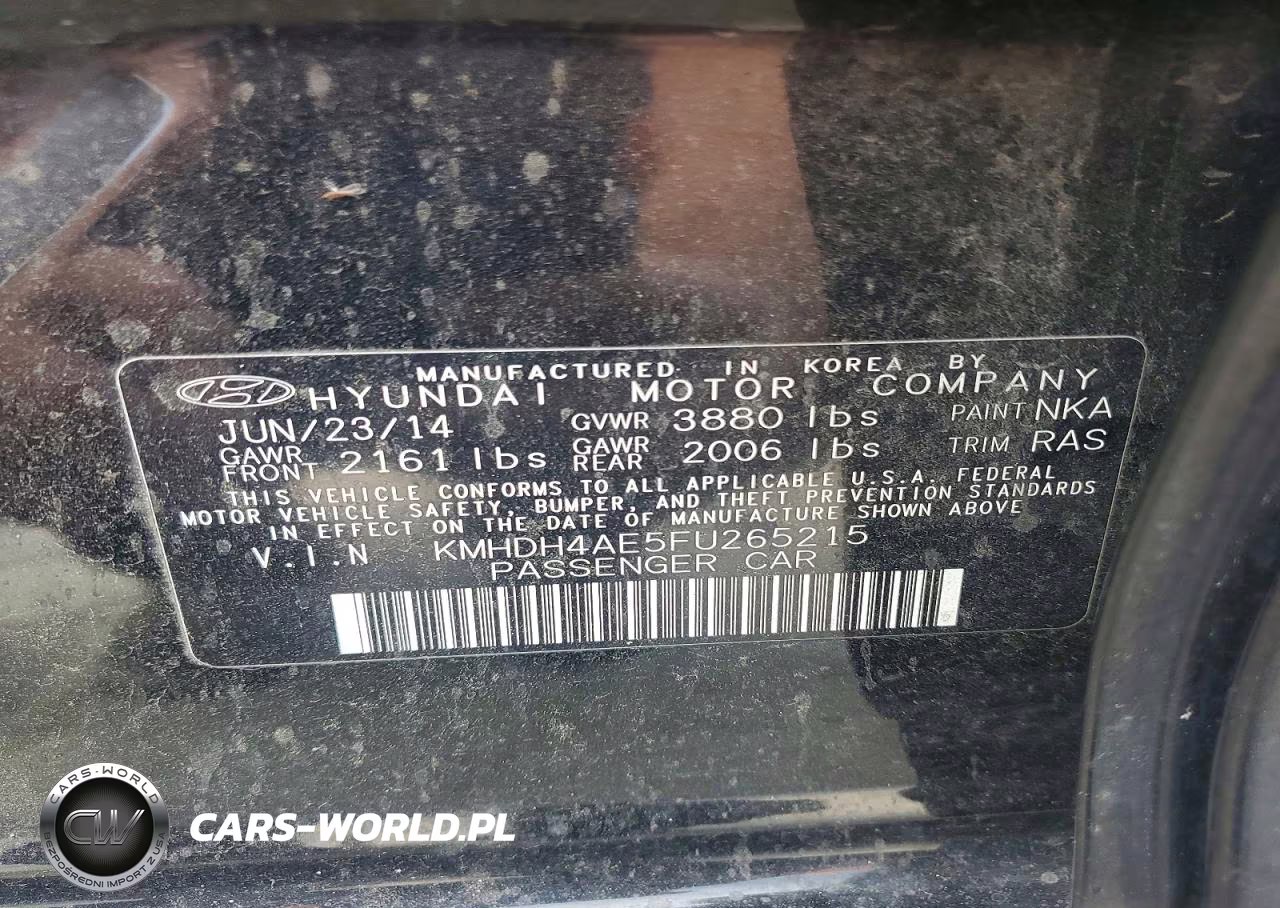 2015 Hyundai Elantra Se VIN:KMHDH4AE5FU265215 - 12