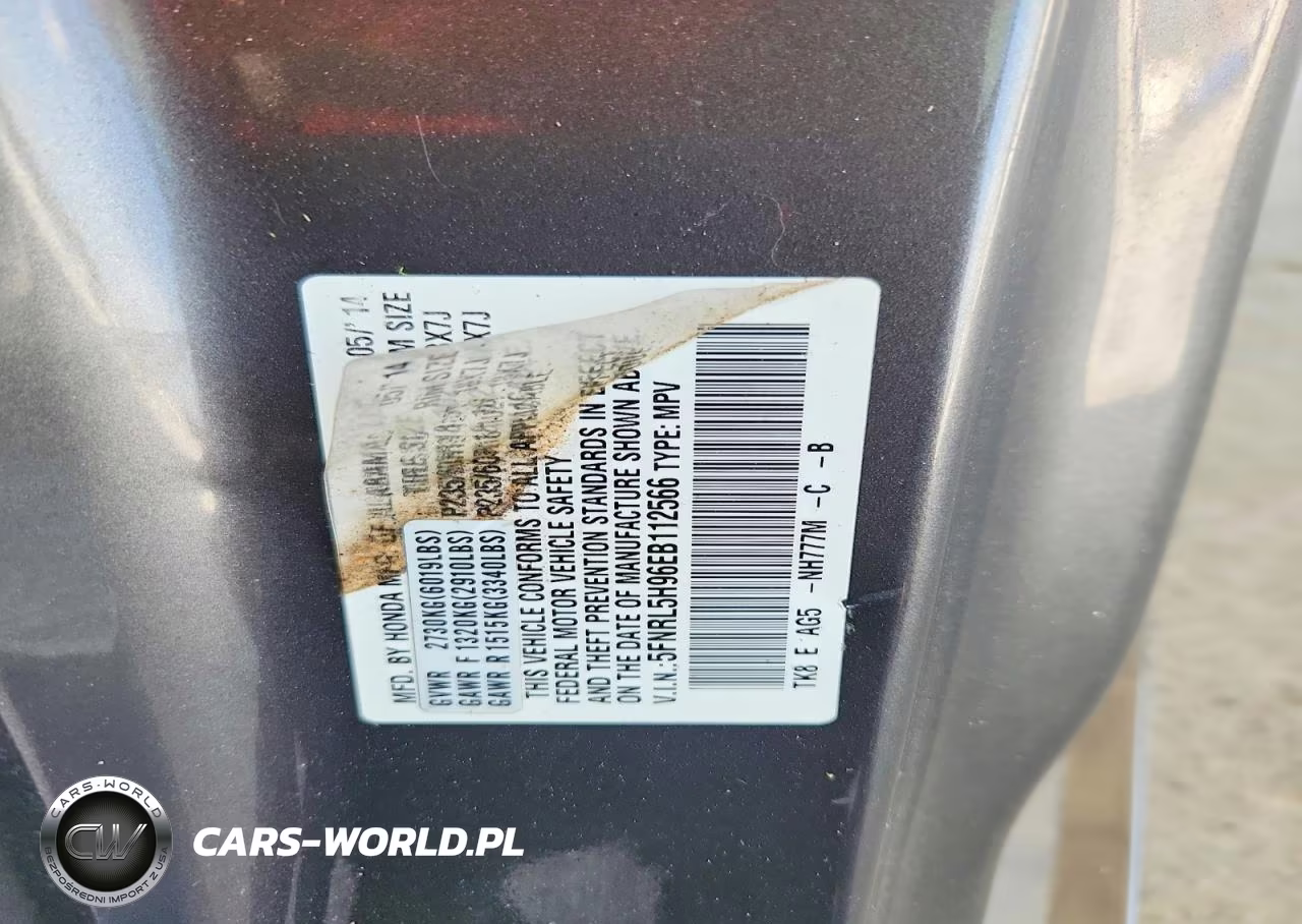 2014 Honda Odyssey Touring VIN:5FNRL5H96EB112566 - 12