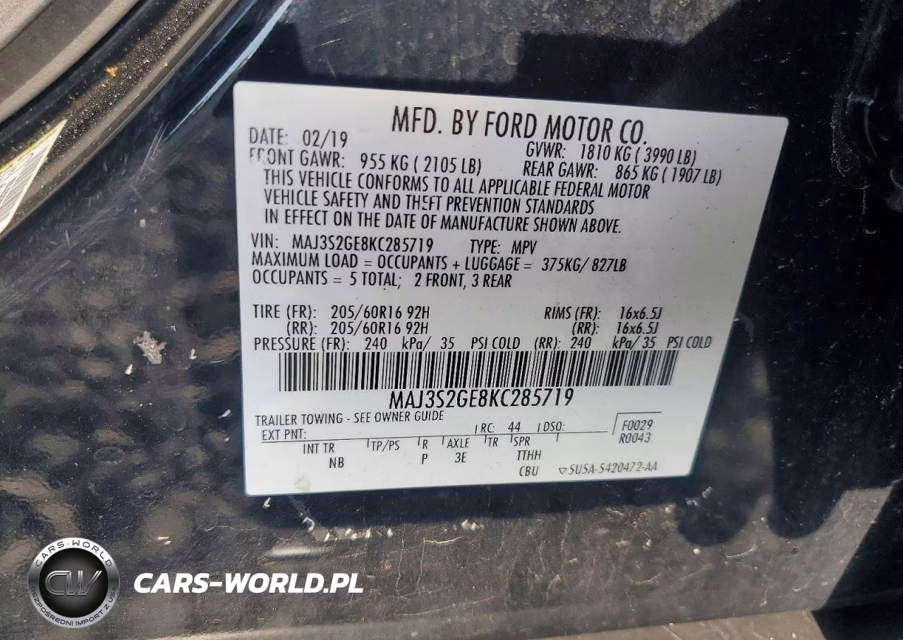 2019 Ford Ecosport Se VIN:MAJ3S2GE8KC285719 - 13