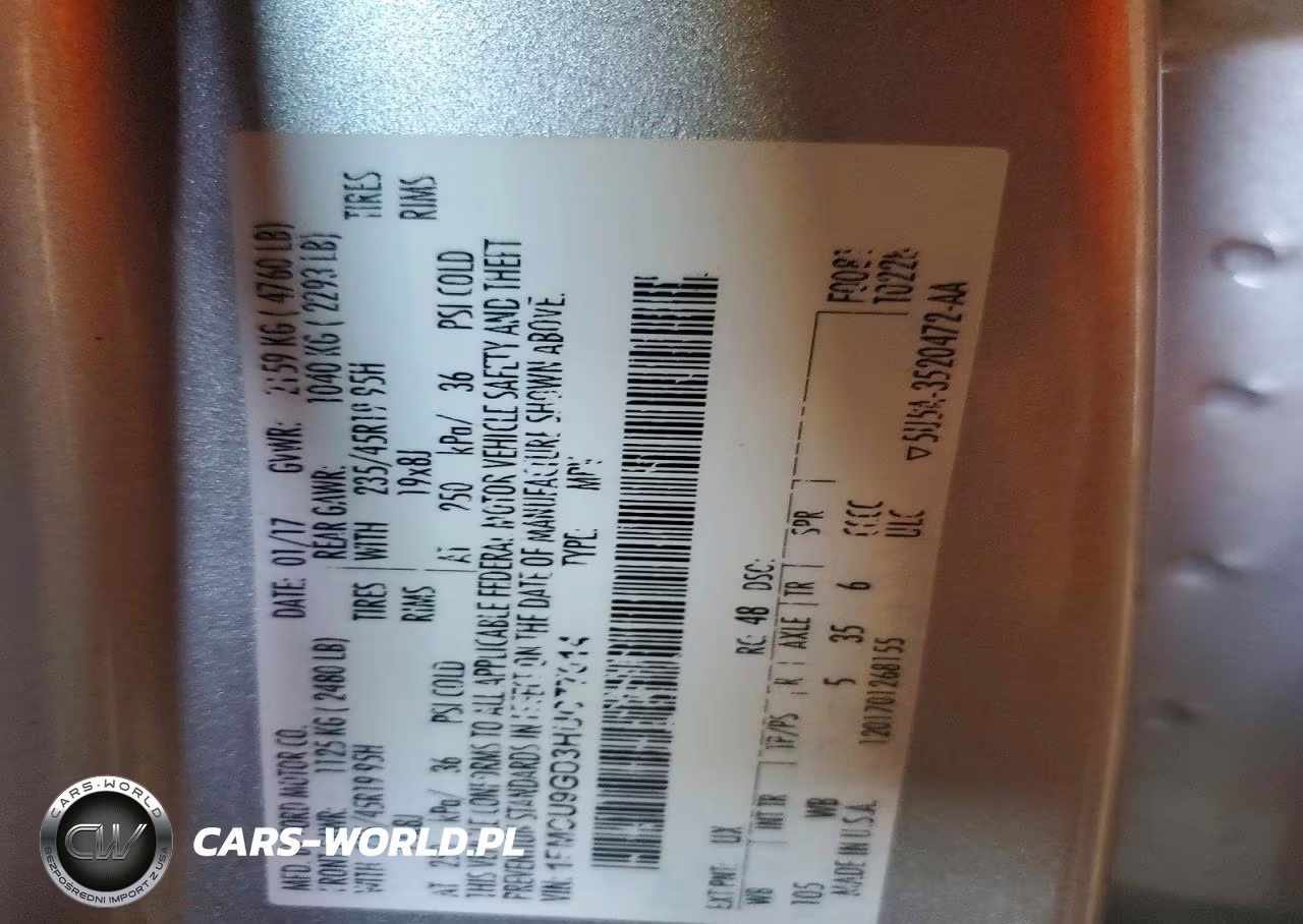 2017 Ford Escape Se VIN:1FMCU9GD3HUC77014 - 13
