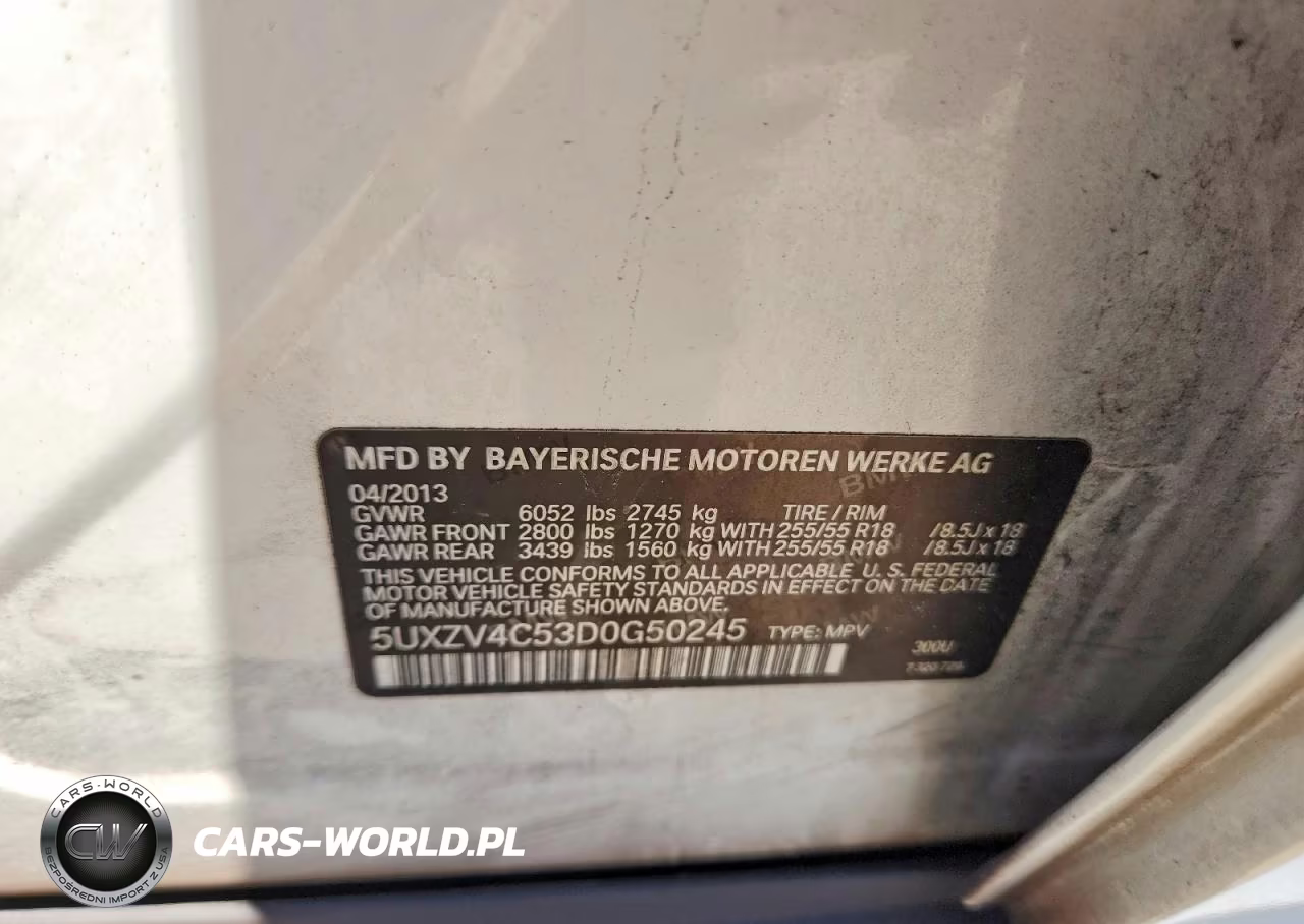 2013 BMW X5 xDrive35I VIN:5UXZV4C53D0G50245 - 12